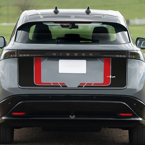 Rear Dual color Trunk Racing Graphics Decal for Nissan ARIYA 1