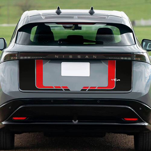 Rear Dual color Trunk Racing Graphics Decal for Nissan ARIYA