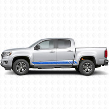 Topographic Band Door & Rocker Panel Vinyl Stripes for Chevrolet Colorado 2nd Gen 2015-2022_5
