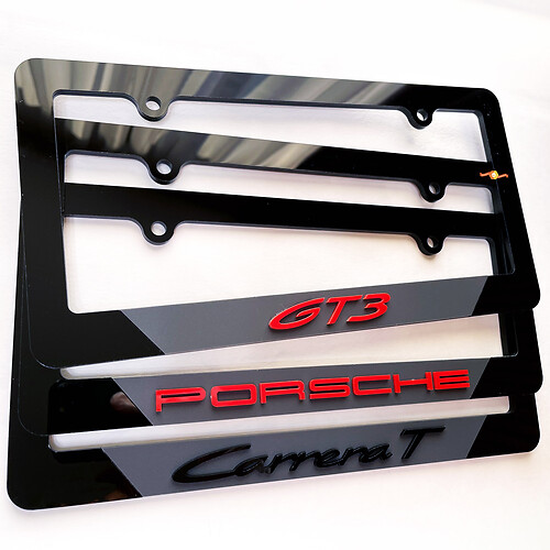 Any Logo or Your Custom Text Vehicle License Plate Covers Frames Decor 1