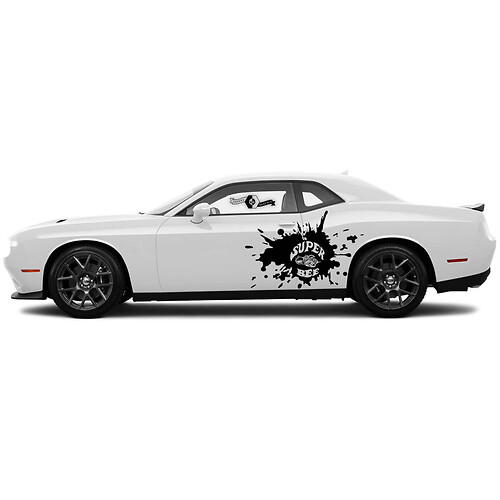 Super Bee SRT Scat Pack Doors Stickers Decals Vinyl Graphics for Dodge Challenger