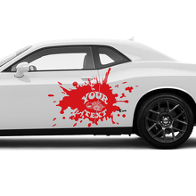 Super Bee Doors Vinyl Decals Kit for Dodge Challenger_3