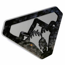 Mountains Sasquatch Bigfoot Yeti Fender Badges Tailgate Emblem 3D Badge 2