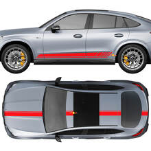 Racing Stripes Full Kit Vinyl Decal Sticker for Mercedes-Benz GLC-Class 2018-2023_3