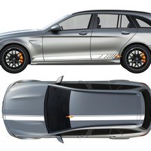 AMG Edition 1 Package Side & Hood Roof Trunk Stripes Decals Kit Vinyl Graphics Stickers for Mercedes C63 2