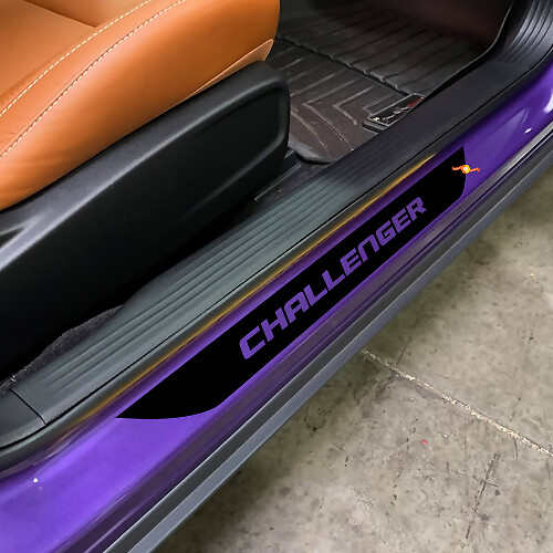 Dodge Challenger Vinyl Door Sill Decals 2