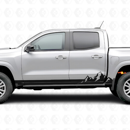 Mountain Range Door & Rocker Panel Vinyl Stripes for Chevrolet Colorado 3rd Gen 2023-2026