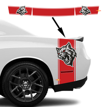 Wildcat Style Side and Tail Band Stripes Vinyl Decal Kit for Dodge Challenger_2