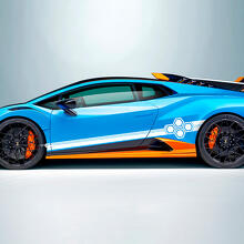 Hexagon Stripes Side Vinyl Decal Sticker Graphics for Lamborghini STO 2