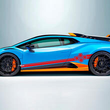 Hexagon Stripes Side Vinyl Decal Sticker Graphics for Lamborghini STO 3