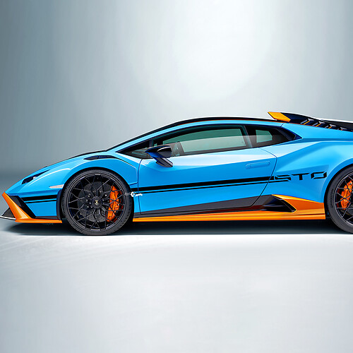 Stripes Side Vinyl Decal Sticker Graphics for Lamborghini STO