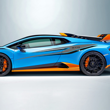 Two colors Tribal Stripes Side Vinyl Decal Sticker Graphics for Lamborghini STO 2