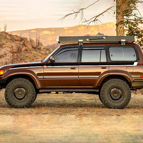 Vintage Side Stripes Vinyl Decal for Toyota Land Cruiser 80 Series