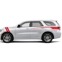 Side rear and front Hash Fender Stripes Door Vinyl Graphic Decal Stripes for Dodge Durango 3