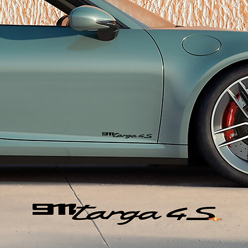 Side Doors Decal Sticker for Porsche 911 Targa 4S 2026 1