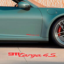 Side Doors Decal Sticker for Porsche 911 Targa 4S 2026 3