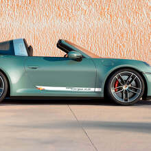 Lettering Stripe Side Doors Decal Sticker 2 for Porsche 911 Targa 4S 2