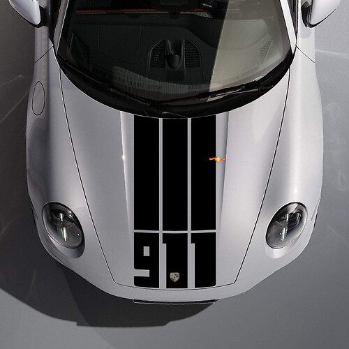 Hood Kit graphic Spirit 70 Decal Sticker for Porsche 911 1