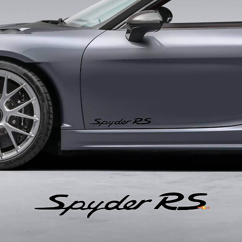 Spyder RS Side Door Vinyl Decal Set for Porsche 718