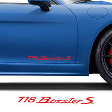 Side Doors Decal Sticker for Porsche 718 Boxster S 3