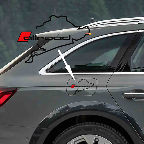 Nürburgring Audi Allroad Decal Stickers Decals 1