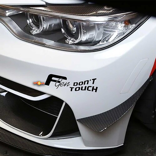 Fgen Don't Touch Bumper sticker decals graphic 1