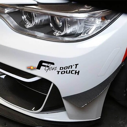 Fgen Don't Touch Bumper sticker decals graphic