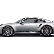 Porsche-Style Rocker Panel Stripe Vinyl Decal Kit for Porsche 911 Turbo S 992.2_2