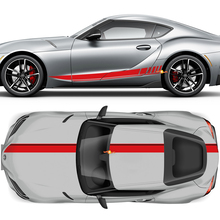 Hood Roof Trunk and Doors Side Stripes Graphics Decals Stickers for Toyota Supra GR MKV A90 A91 3