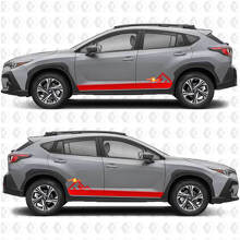 Mountains Style Side Stripes Vinyl Decal Kit for Subaru Forester_3