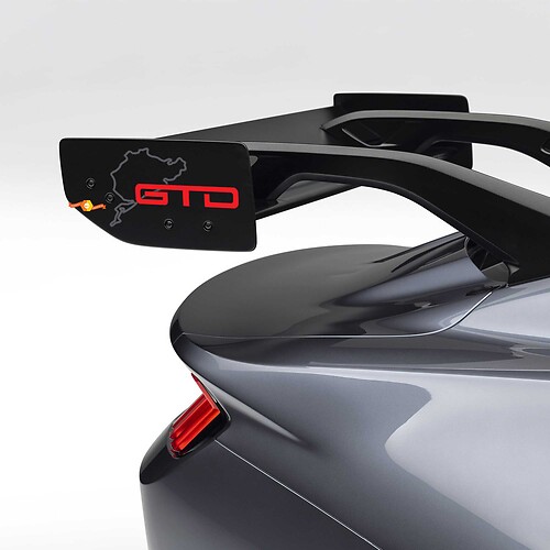 Nürburgring GTD Spoiler Decal Sticker for Ford Mustang GTD Spoiler 1