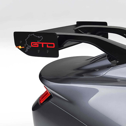 Nürburgring GTD Spoiler Vinyl Decal for Musclecar Musclecarmodel GTD