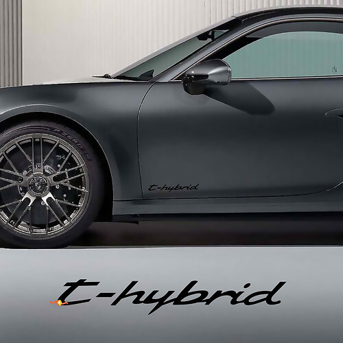 T-hybrid Side Doors Decal Sticker for Porsche 911 turbo S T-hybrid 1