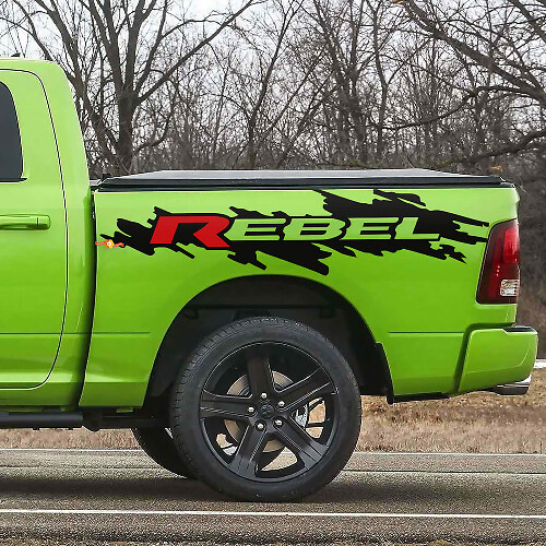 Rebel Bedside Vinyl Decal Kit for Dodge Ram Rebel