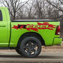 Rebel Bed Side Decal Sticker Graphics Vinyl Bedside for Dodge Ram Rebel 2