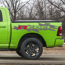 Rebel Bed Side Decal Sticker Graphics Vinyl Bedside for Dodge Ram Rebel 3