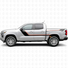 Sweeping Upper Accent Door & Bedside Vinyl Stripes for Chevrolet Colorado 3rd Gen 2023-2026_2