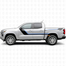 Sweeping Upper Accent Door & Bedside Vinyl Stripes for Chevrolet Colorado 3rd Gen 2023-2026_3
