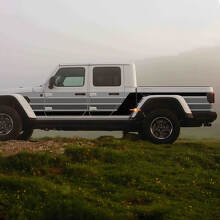 Side Retro Vintage Stripes Vinyl Decal Graphic for Jeep Gladiator 2