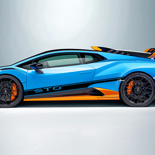 STO Stripes Side Vinyl Decal Sticker Graphics for Lamborghini STO 1