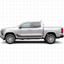 Angular Outline Door & Rocker Panel Vinyl Stripes for Chevrolet Colorado 3rd Gen 2023-2026_2