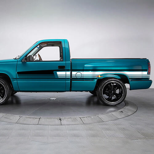 1993 Chevrolet Classic Side & Tailgate Stripes Decal Sticker Kit 1