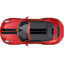 Dual Hood Roof Stripes Decal Sticker for Porsche 911 Turbo S 2026 2