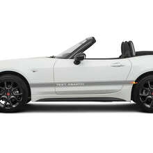 Side Custom Text Racing Stripe Decal Graphics Sticker for Fiat 124 Spider Abarth 2 2