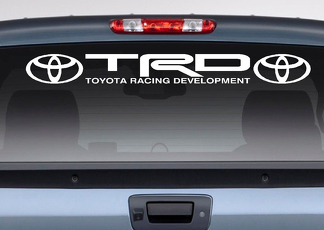 Toyota Logo Racing Development TRD Motorsport Banner Strip Car Windshield Vinyl Sticker Decal Camry Tundra Tacoma RAV4 Corolla