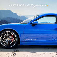 GTS 4.0 25 Years Side Door Vinyl Decal Kit for Porsche 718 Cayman _2