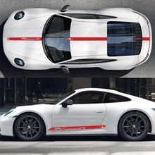 Carrera 4S Side Hood Roof Decal Rocker Panel Stripes Doors Kit Decal Sticker for Porsche 911 3