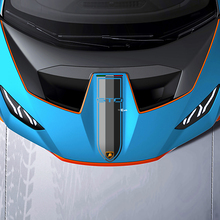 Hood Racing Stripes Tri color Vinyl Decal Sticker Graphics for Lamborghini STO 2 2