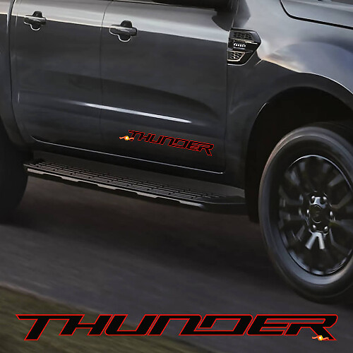Side Doors Decals Stickers For Ford Ranger THUNDER