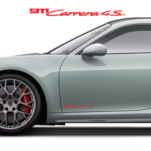 2x Porsche Porsche 911 Carrera 4G Signature Side Doors Decals Stickers 3